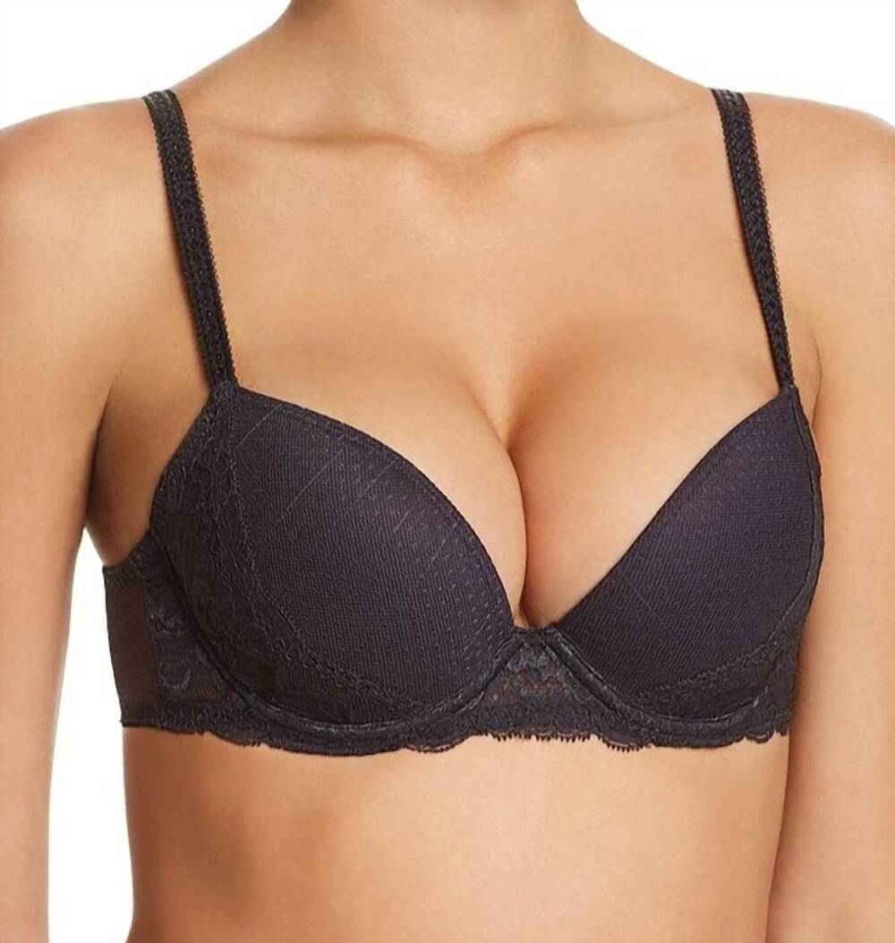 NEW SIMONE PERELE promesse push up bra in anthracite